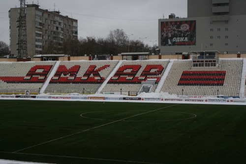 Основное поле стадиона "Звезда" 21 февраля 2017 года: к возобновлению чемпионата все готово