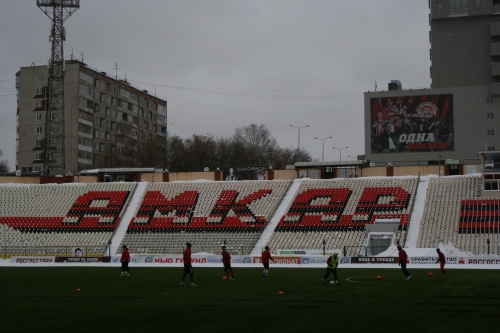 Основное поле стадиона "Звезда" 21 февраля 2017 года: к возобновлению чемпионата все готово