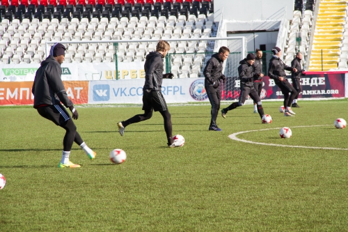 Тренировка "Амкара" в Перми 9 марта