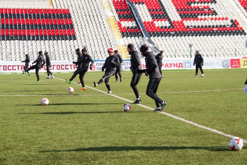 Тренировка "Амкара" в Перми 9 марта