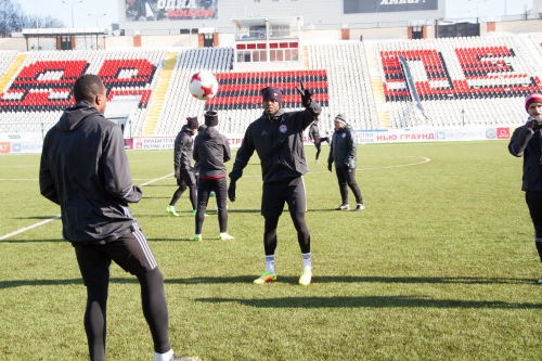 Тренировка "Амкара" в Перми 9 марта