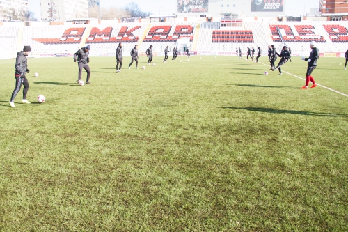 Тренировка "Амкара" в Перми 9 марта