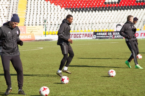 Тренировка "Амкара" в Перми 9 марта