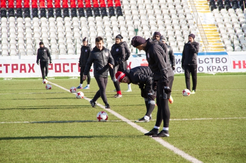 Тренировка "Амкара" в Перми 9 марта