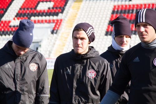 Тренировка "Амкара" в Перми 9 марта