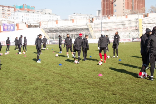 Тренировка "Амкара" в Перми 9 марта