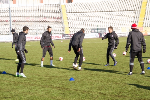 Тренировка "Амкара" в Перми 9 марта