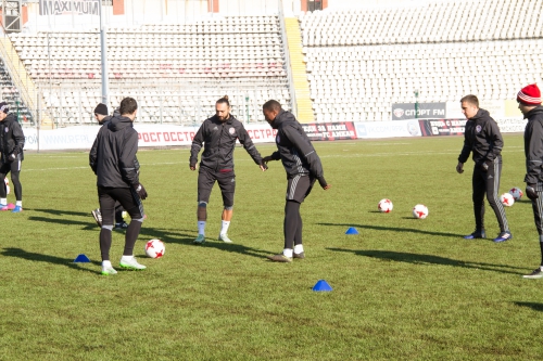 Тренировка "Амкара" в Перми 9 марта