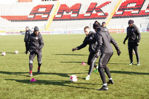 Тренировка "Амкара" в Перми 9 марта