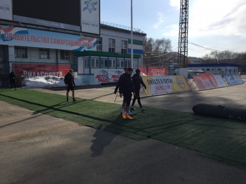 Тренировка в Самаре на стадионе "Металлург"