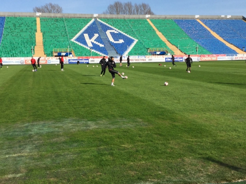 Тренировка в Самаре на стадионе "Металлург"