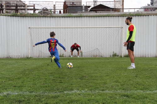 Денис в гостях у "Амкара"