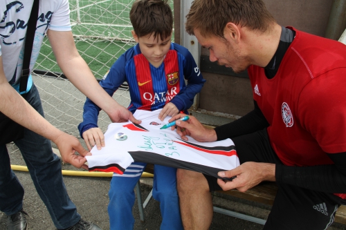 Денис в гостях у "Амкара"