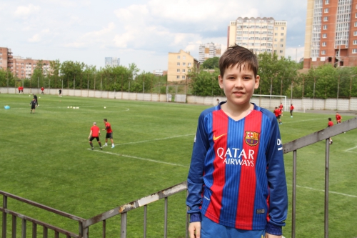 Денис в гостях у "Амкара"