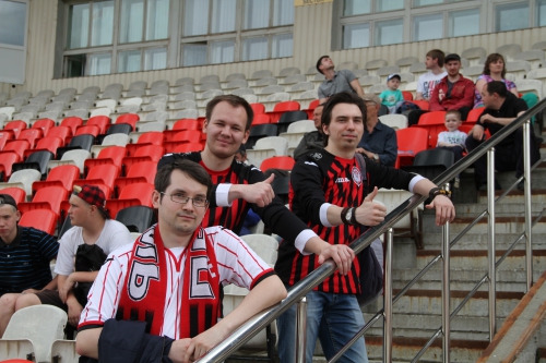 Матч футболистов "Амкара" и команды болельщиков