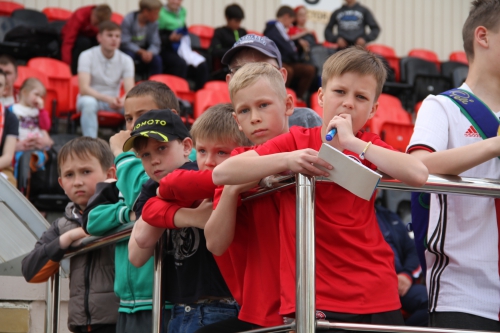 Матч футболистов "Амкара" и команды болельщиков