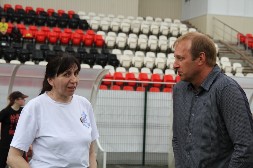 Матч футболистов "Амкара" и команды болельщиков