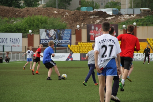 Матч футболистов "Амкара" и команды болельщиков