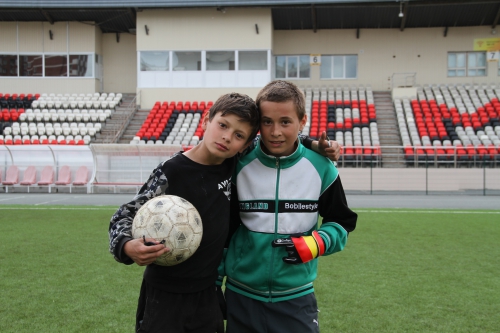 Матч футболистов "Амкара" и команды болельщиков