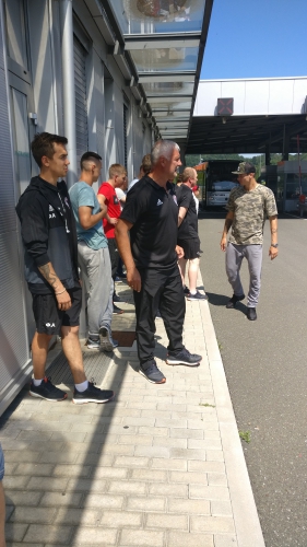 Прибытие на сбор в Словению