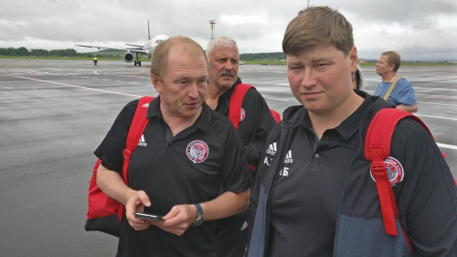 Прибытие на сбор в Словению