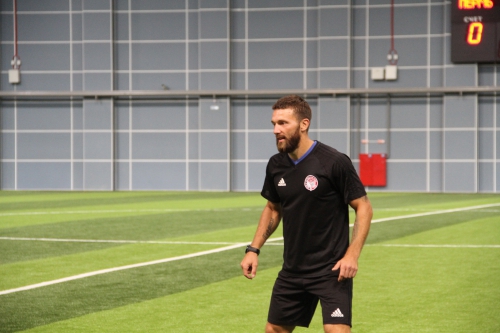 Тренировка "молодежки" в манеже "Пермь Великая"