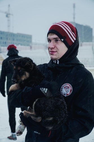 #Помогатьпросто. "Амкар" с бездомными собаками