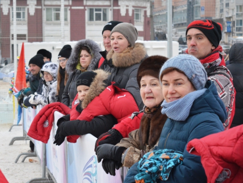 Зимний мини-футбол в ледовом городке