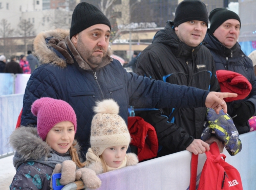 Зимний мини-футбол в ледовом городке