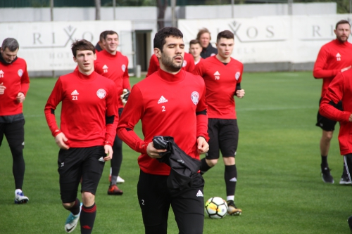 Первая тренировка в Турции