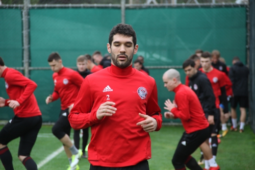 Первая тренировка в Турции