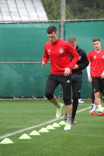 Первая тренировка в Турции