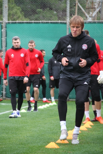 Первая тренировка в Турции