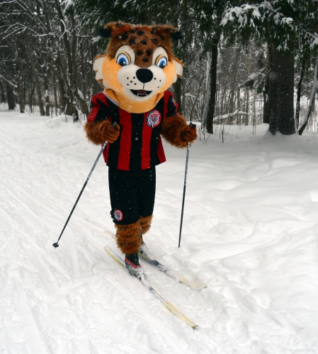 Клубные талисманы снимаются в рекламном ролике "Лыжни России"