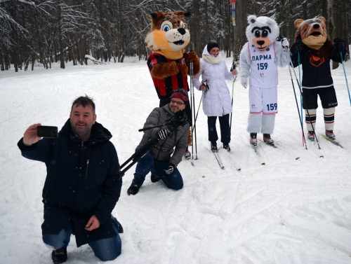 Клубные талисманы снимаются в рекламном ролике "Лыжни России"