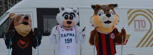 Клубные талисманы снимаются в рекламном ролике "Лыжни России"