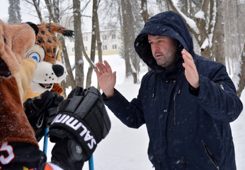 Клубные талисманы снимаются в рекламном ролике "Лыжни России"