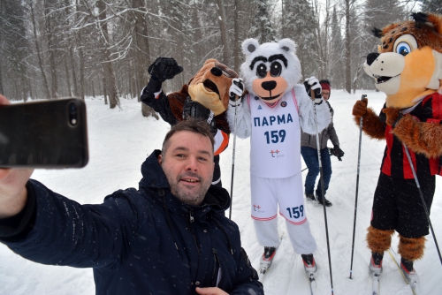 Клубные талисманы снимаются в рекламном ролике "Лыжни России"