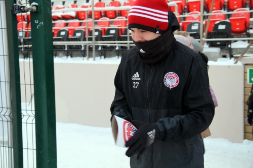 Пермские школьники поздравили "Амкар" с 23 февраля