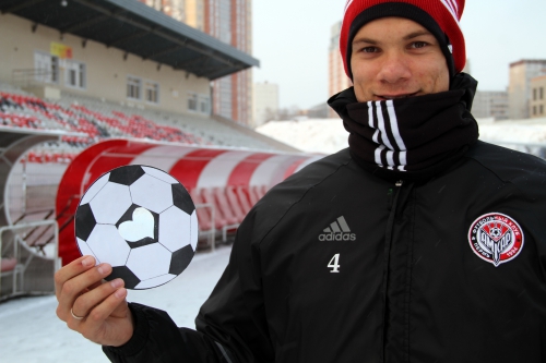 Пермские школьники поздравили "Амкар" с 23 февраля