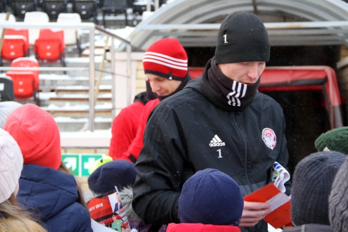 Пермские школьники поздравили "Амкар" с 23 февраля