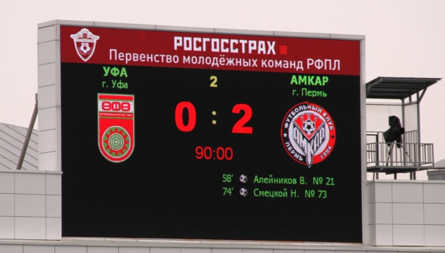 «Уфа»-М – «Амкар»-М – 0:2